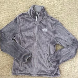Grey Fuzzy Northface